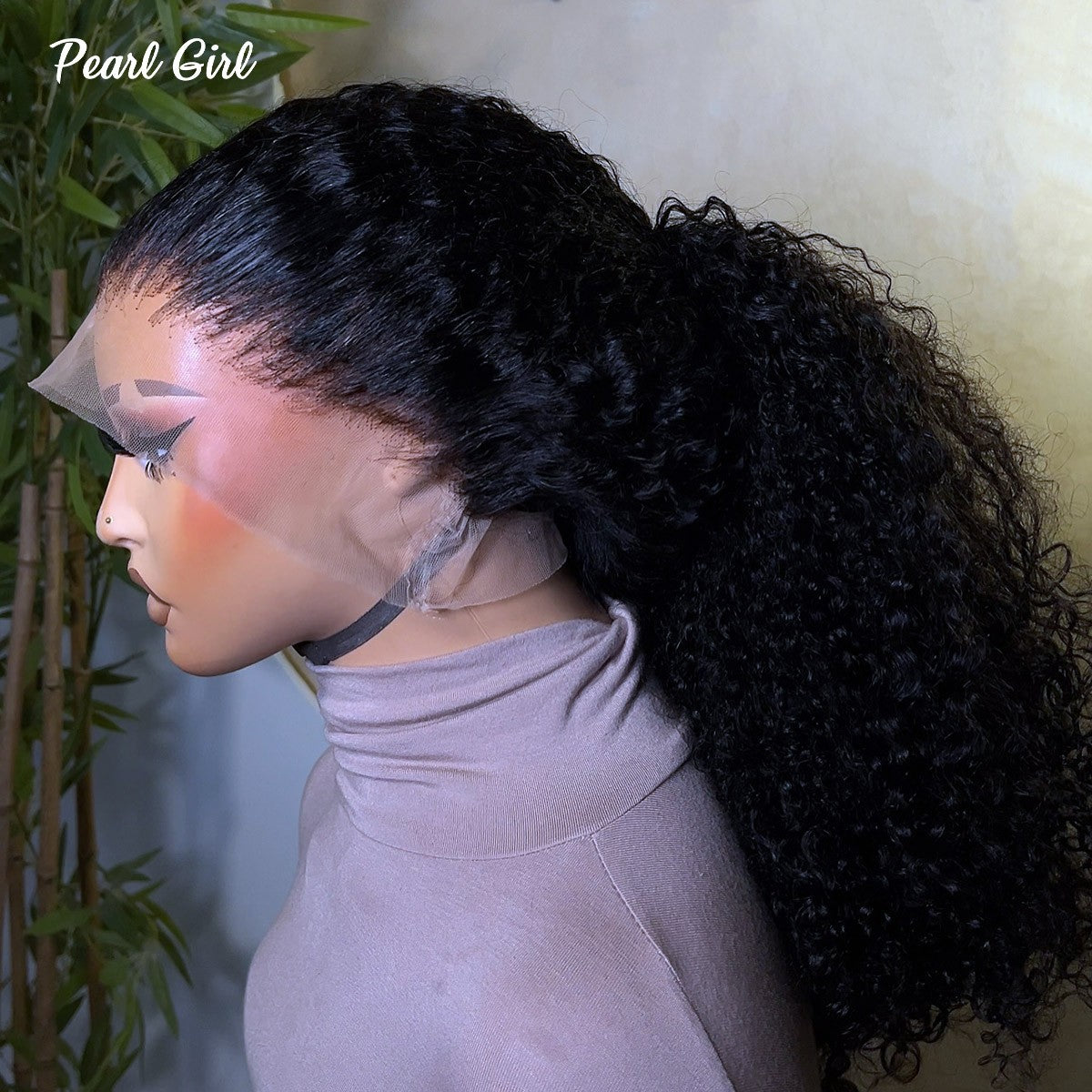 Pearl Girl Kinky Curly Vietnamese Human Hair Wig