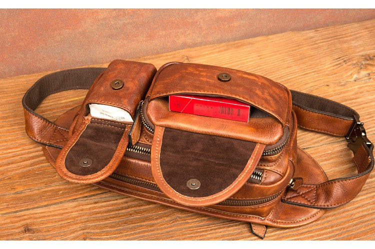 Mantime Genuine Leather Fanny Pack