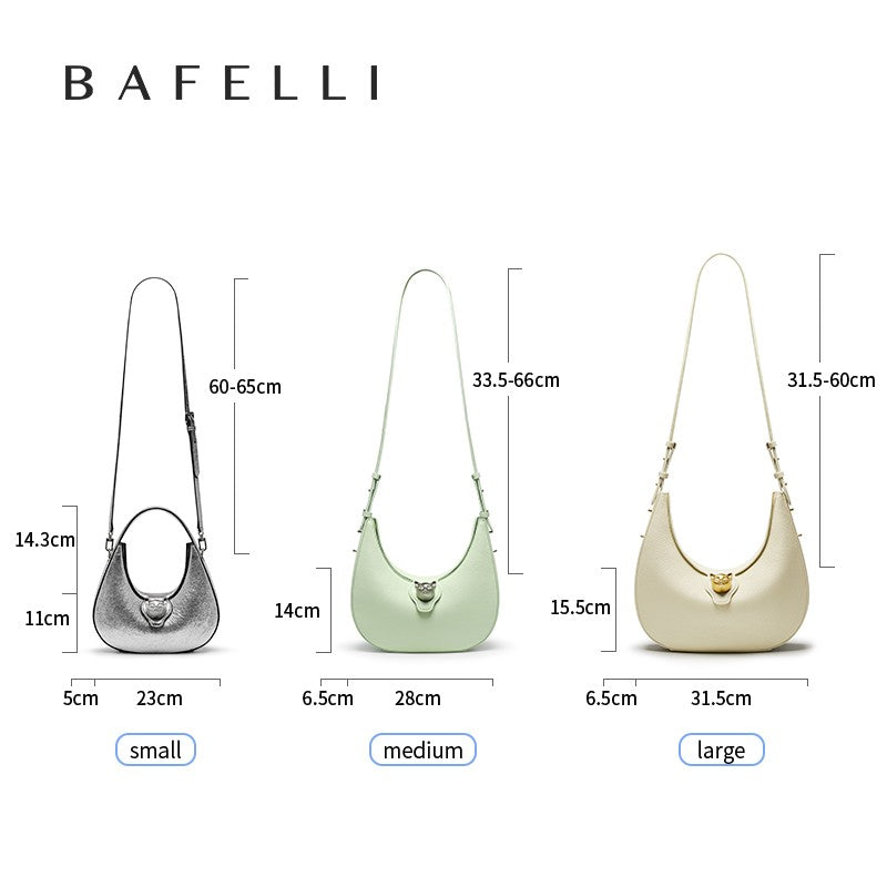 BAFELLI Women's Genuine Leather Hobo Bag