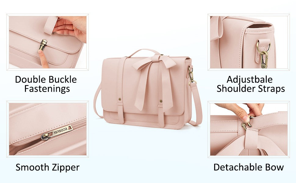 BAGSMART Women's 4-in-1 Convertible Laptop Bag