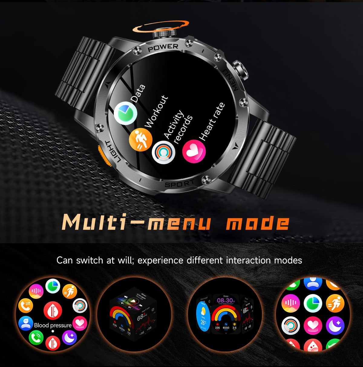 KAVSUMI GUHUAVMI AK87 Smartwatch