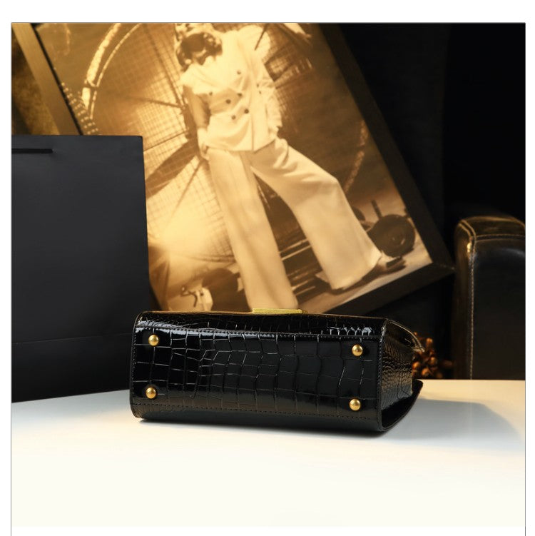 Women's Solid PU Leather Casual Tote Bag