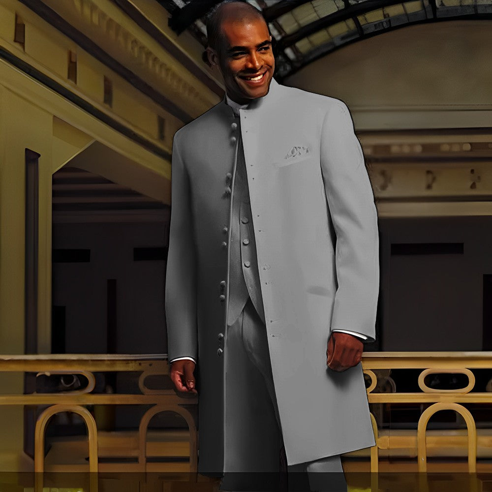 Men's Loose-Fit Wool Suit