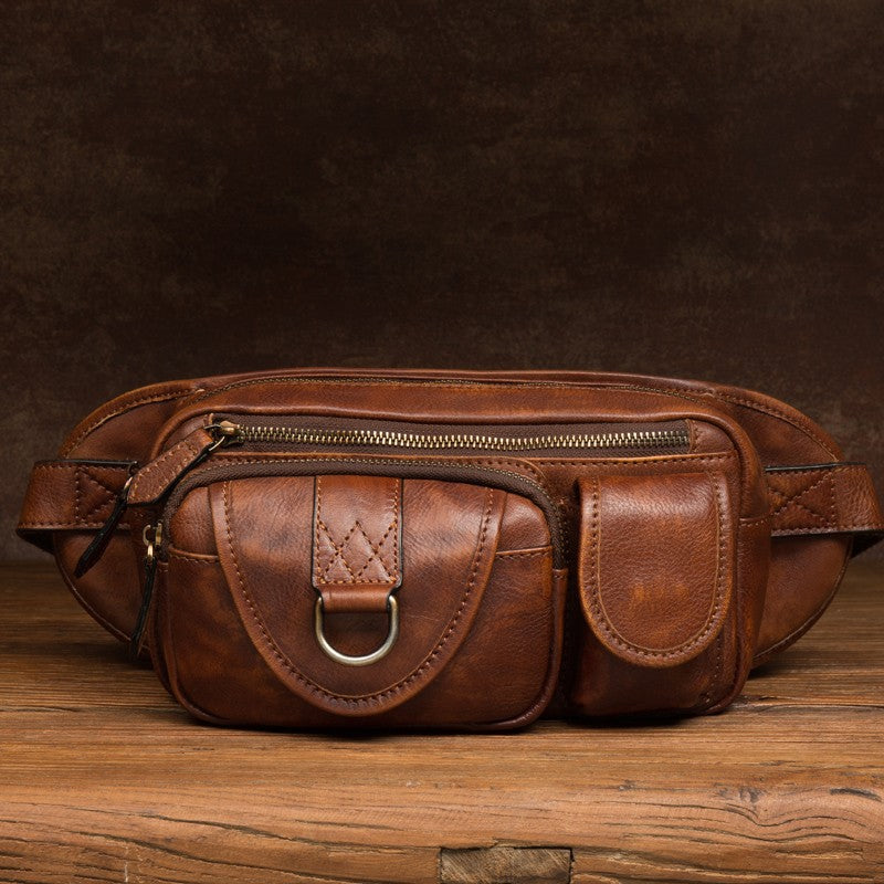 Mantime Genuine Leather Fanny Pack