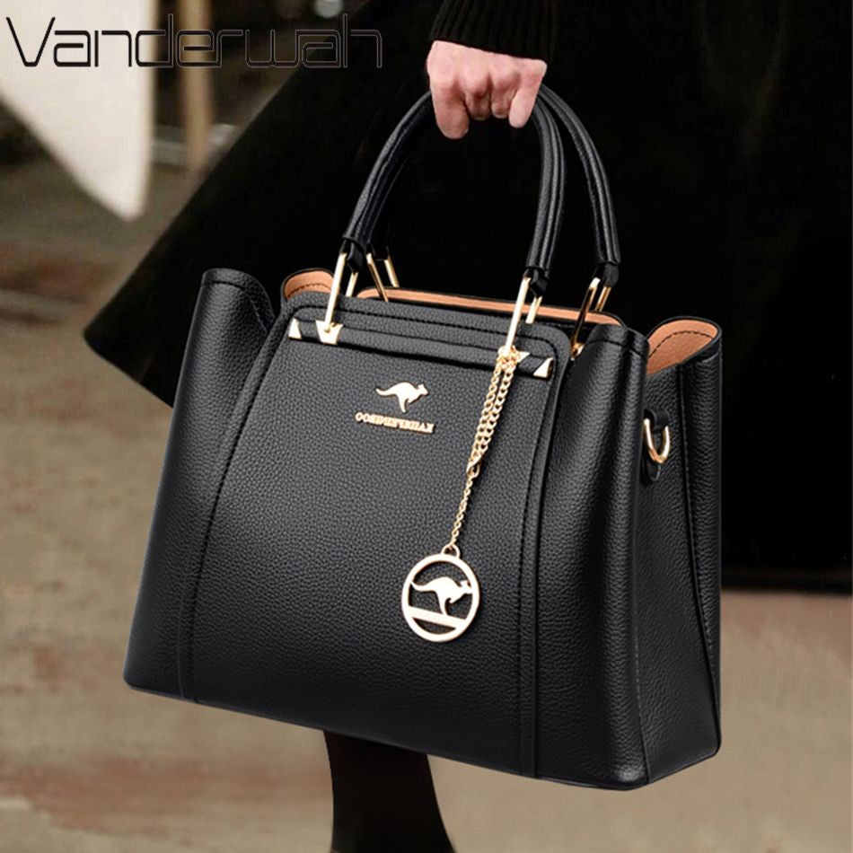 VANDERWAH Women's Microfiber Leather Handbag