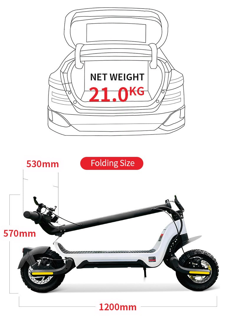 BoleRider S9 PLUS Foldable Electric Scooter