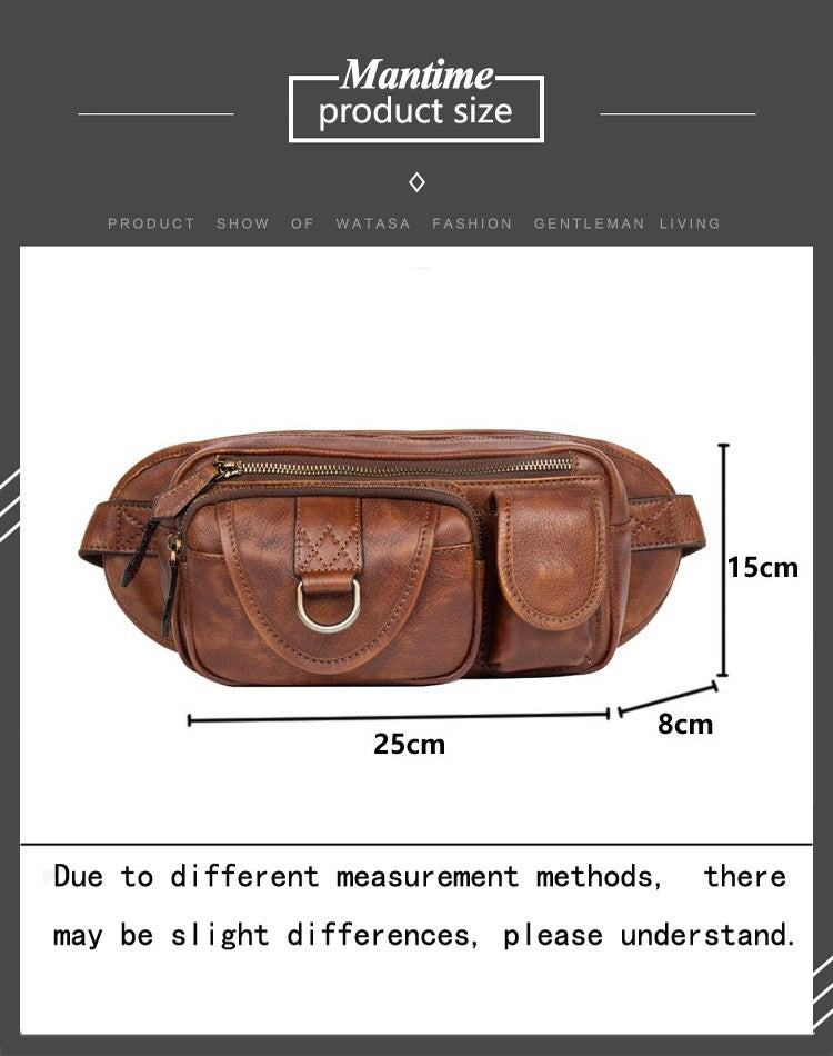 Mantime Genuine Leather Fanny Pack
