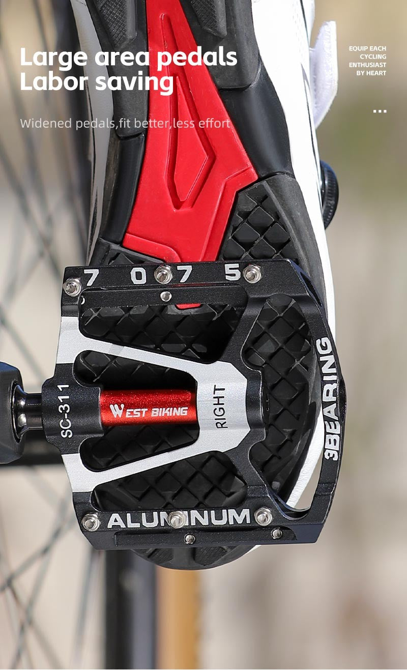 West Biking 3 Bearing Ultralight Bike Pedals