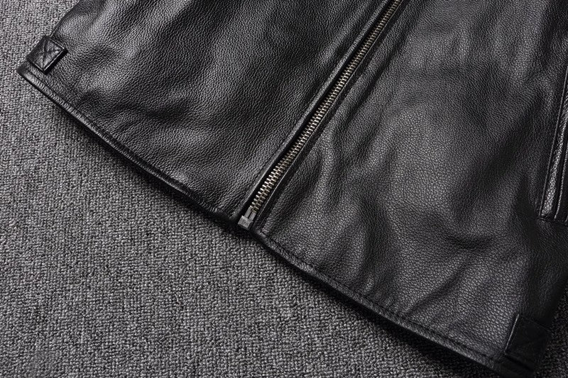 Men's Casual Cowhide Leather Jacket