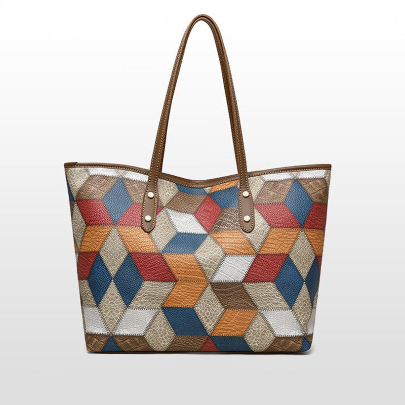 Yogodlns Vintage PU Leather Tote