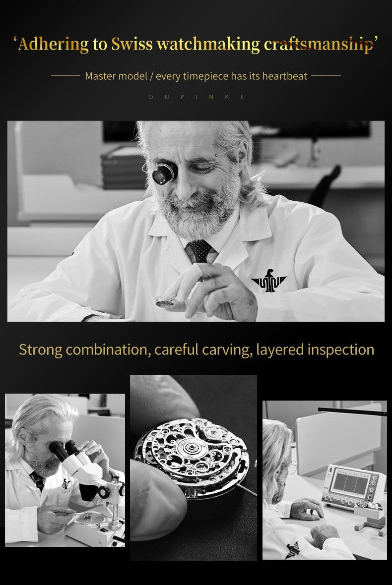 OUPINKE 3176 Tourbillon Watch Men 3D Carved Dragon Tungsten Steel Waterproof Wristwatches Top Layer Swiss Certification Watches OUPINKE 3176 Tourbillon Watch Men 3D Carved Dragon Tungsten Steel Waterproof Wristwatches Top Layer Swiss Certification Watches