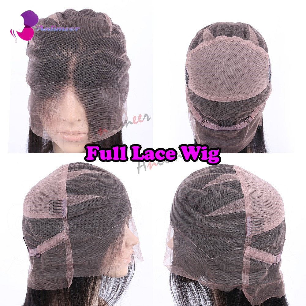 Anlimeer Long Water Wave Brazilian Human Hair Wig