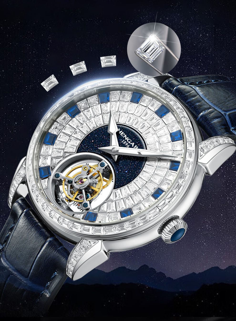 HENGARY HG1019 Luxury Tourbillon Watch