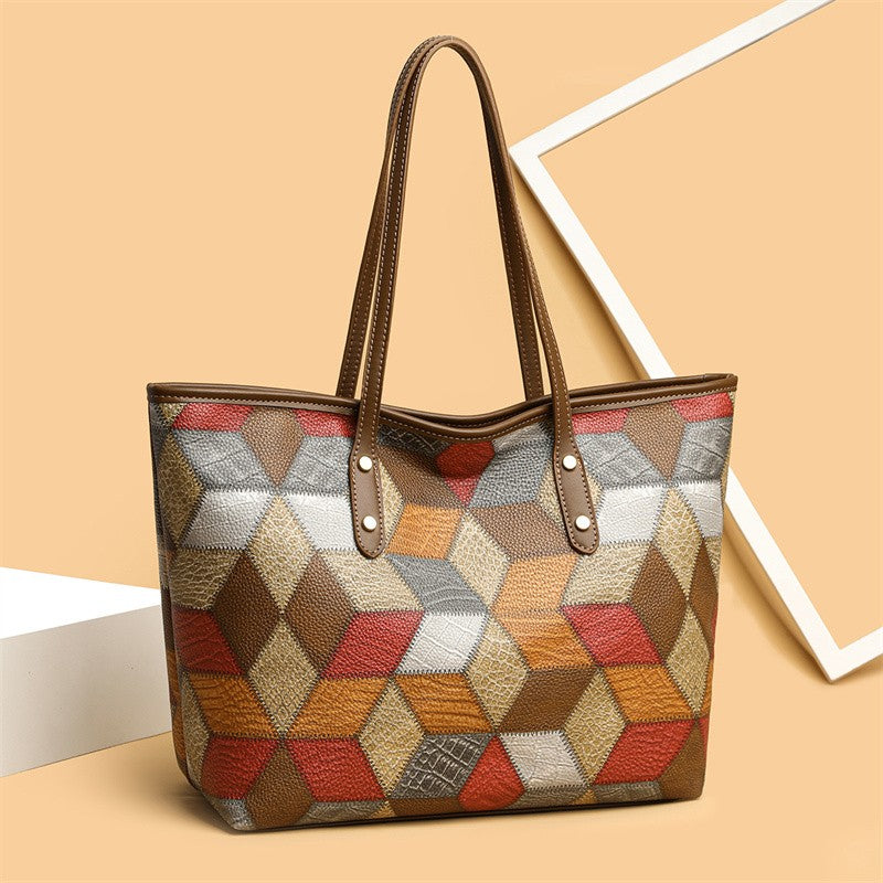 Yogodlns Vintage PU Leather Tote