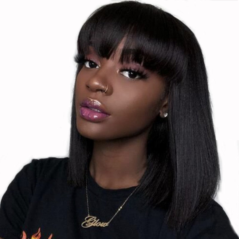 Anlimeer Long Curly Brazilian Human Hair Wig