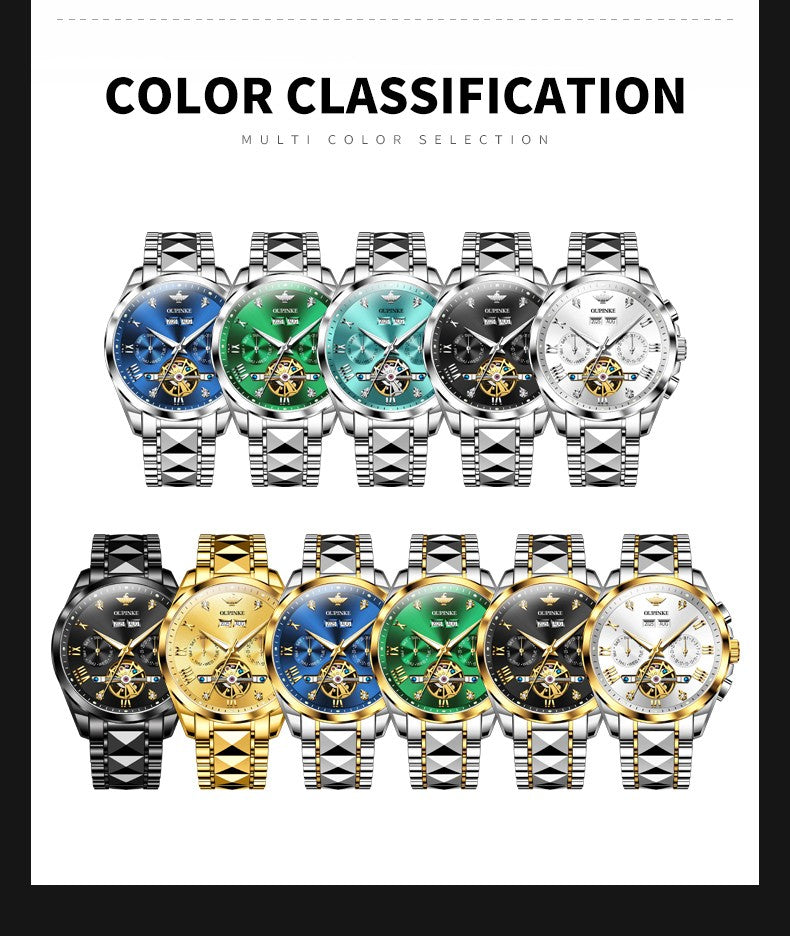 OUPINKE 3240 Skeleton Flywheel Multifunctional Automatic Mechanical Watches for Men 44mm Big Dial Tungsten Steel Luxury Watch OUPINKE 3240 Skeleton Flywheel Multifunctional Automatic Mechanical Watches for Men 44mm Big Dial Tungsten Steel Luxury Watch