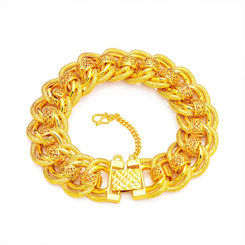 24K Real Gold 9999 Yellow Gold 20mm Men's Bracelet Watch Chain Wide Side Bangle 24K Real Gold 9999 Yellow Gold 20mm Men's Bracelet Watch Chain Wide Side Bangle