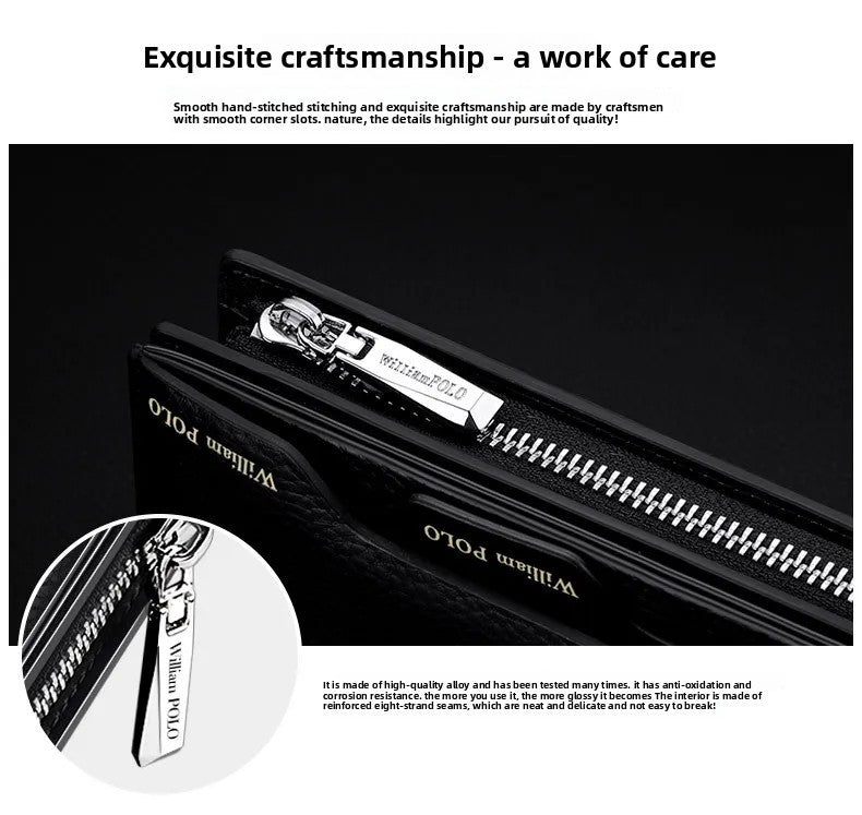 Genuine Leather Multi-Card Wallet