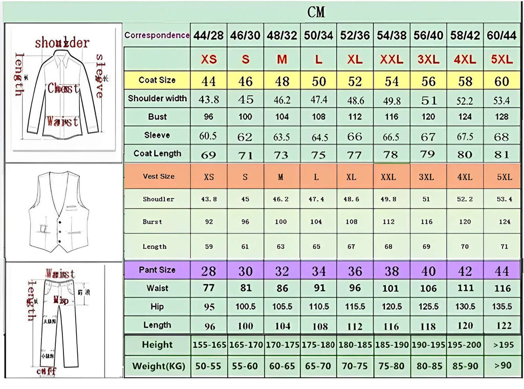 Men's Loose-Fit Wool Suit