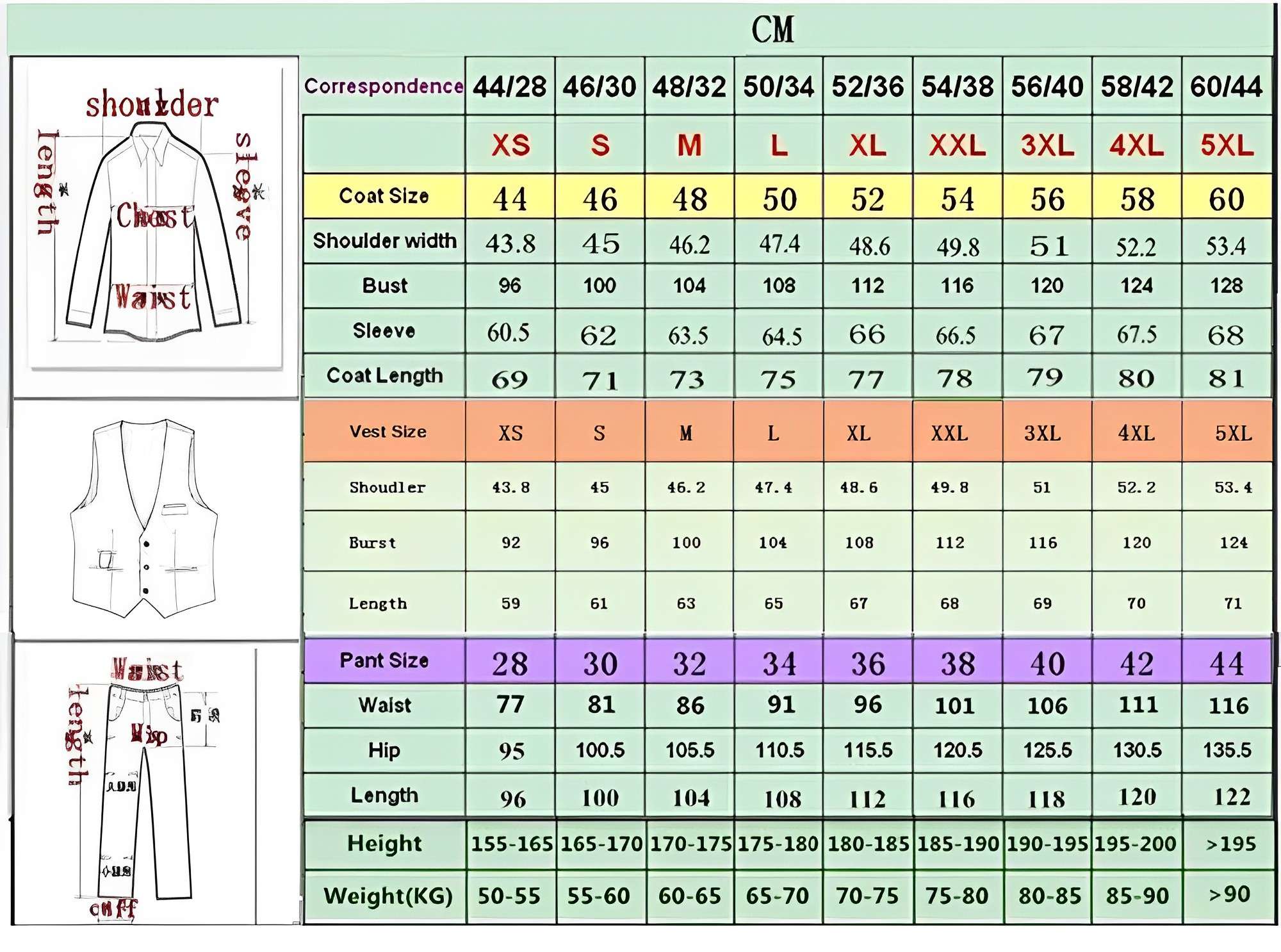 Men's Loose-Fit Wool Suit