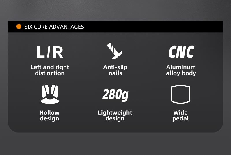 West Biking 3 Bearing Ultralight Bike Pedals