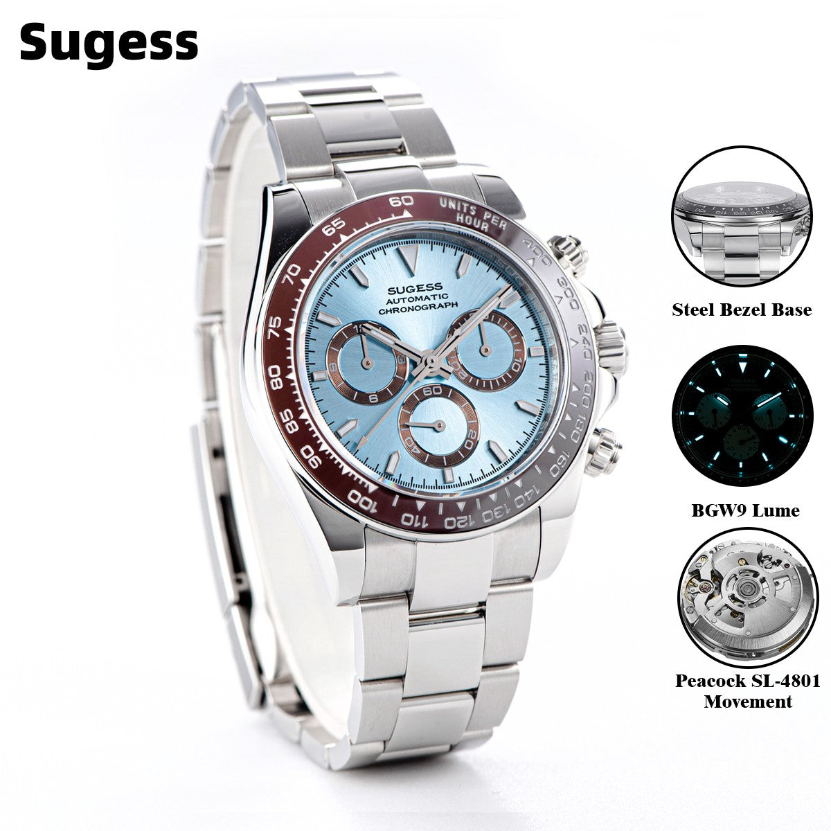 SUGESS S418-2 "Daytona" Mechanical Watch
