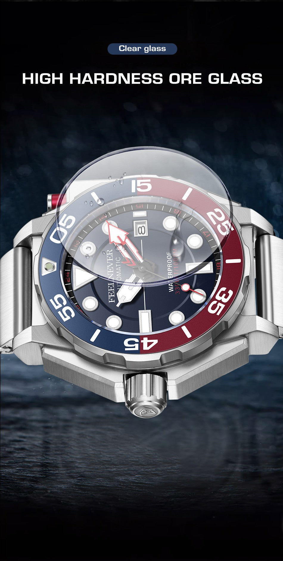 FeelNever Men's Automatic Dive Watch