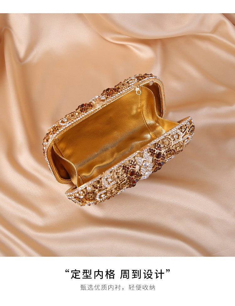 Women's Diamond Minaudiere Clutch