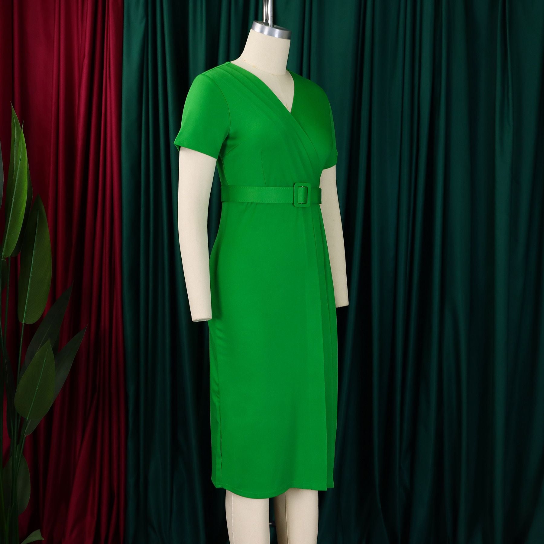 LZJV V-Neck Pencil Dress