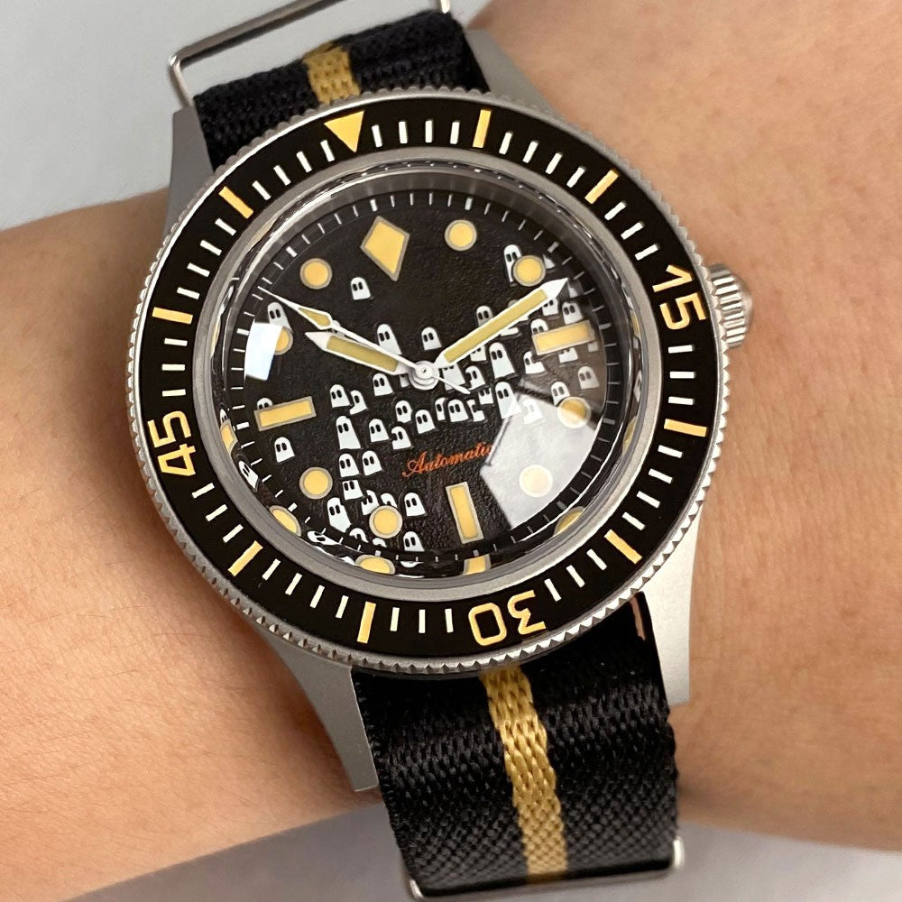 Tandorio Automatic Diver Watch: Sapphire Crystal & 200M