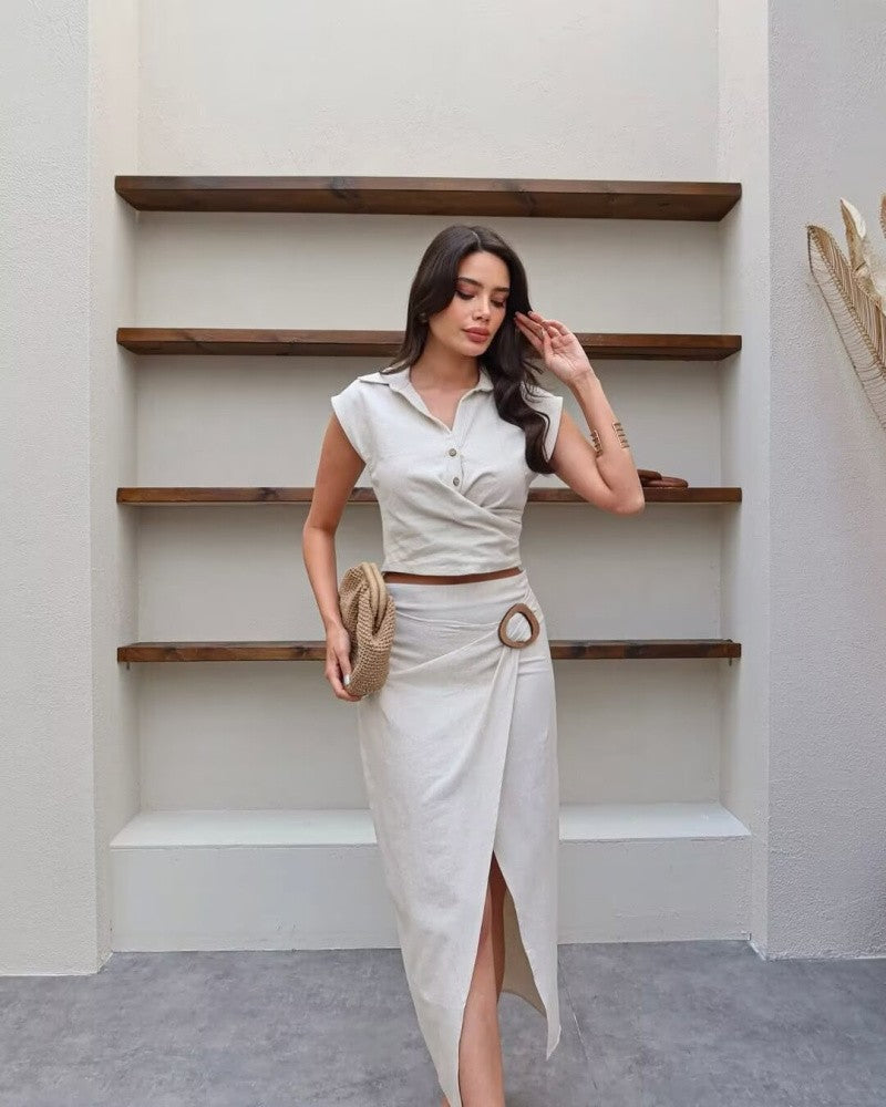 ETJ A-Line Pleated Dress