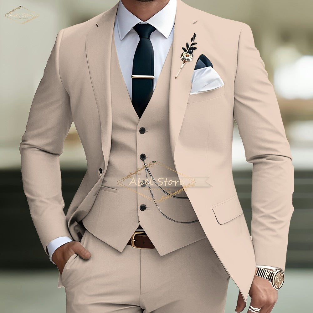 Men's Slim-Fit Wedding Suit