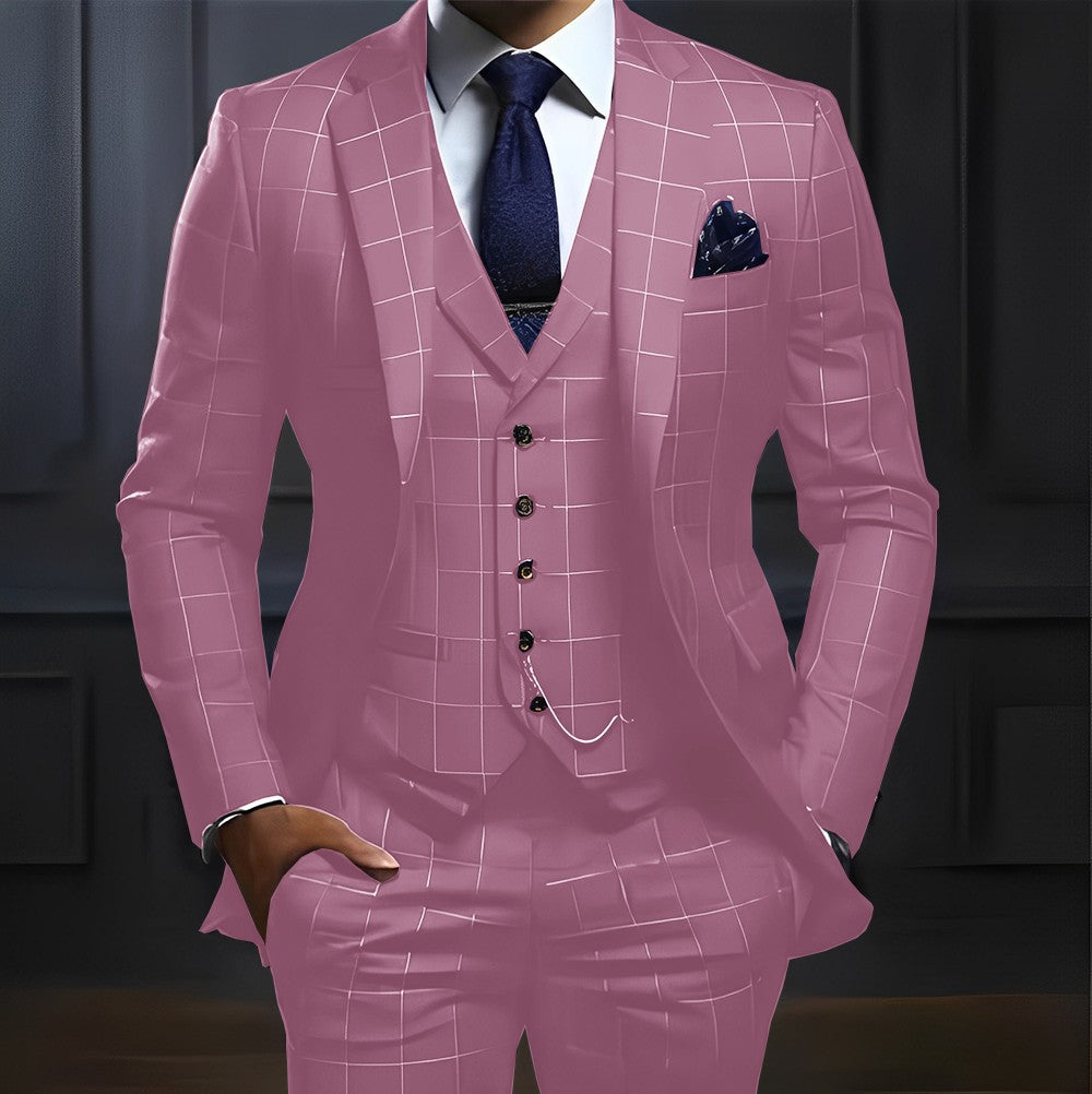Men's Straight-Fit Formal Suit