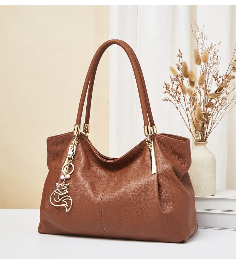 FOXER Women's Genuine Leather Tote Bag