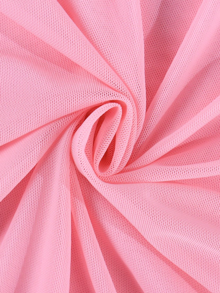 NewAsia Halter Ruffles Sleeves Mesh Pink Dress Women Sexy Solid Backless Bandage Mini Dress Summer Holiday Party Club NewAsia Halter Ruffles Sleeves Mesh Pink Dress Women Sexy Solid Backless Bandage Mini Dress Summer Holiday Party Club