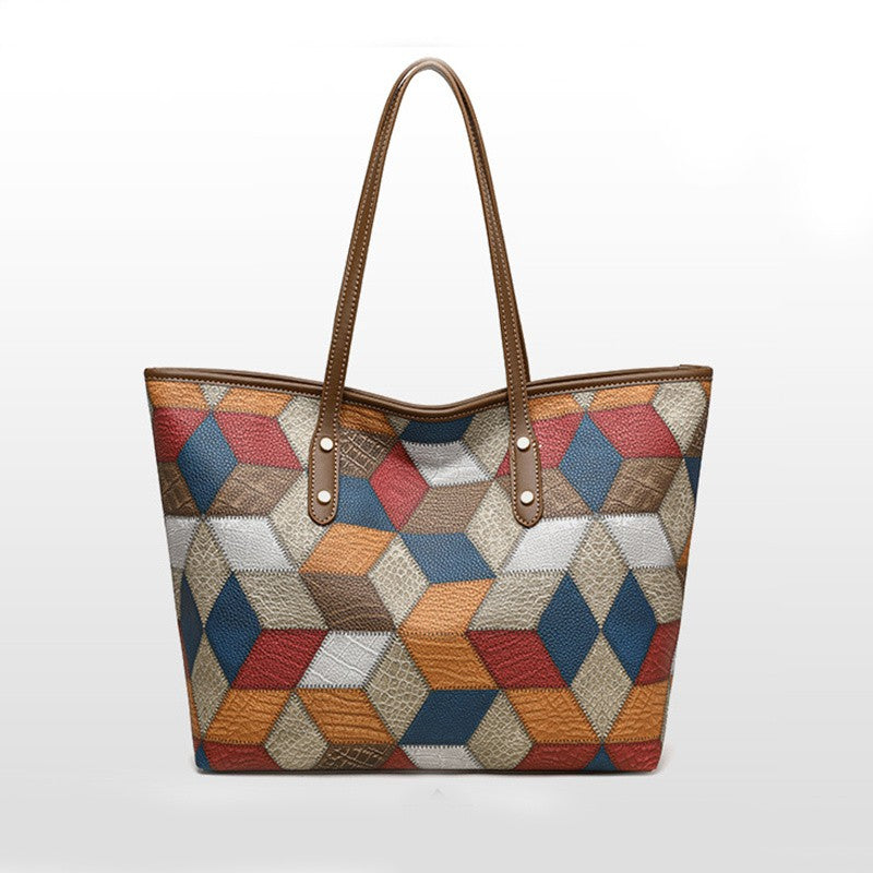 Yogodlns Vintage PU Leather Tote