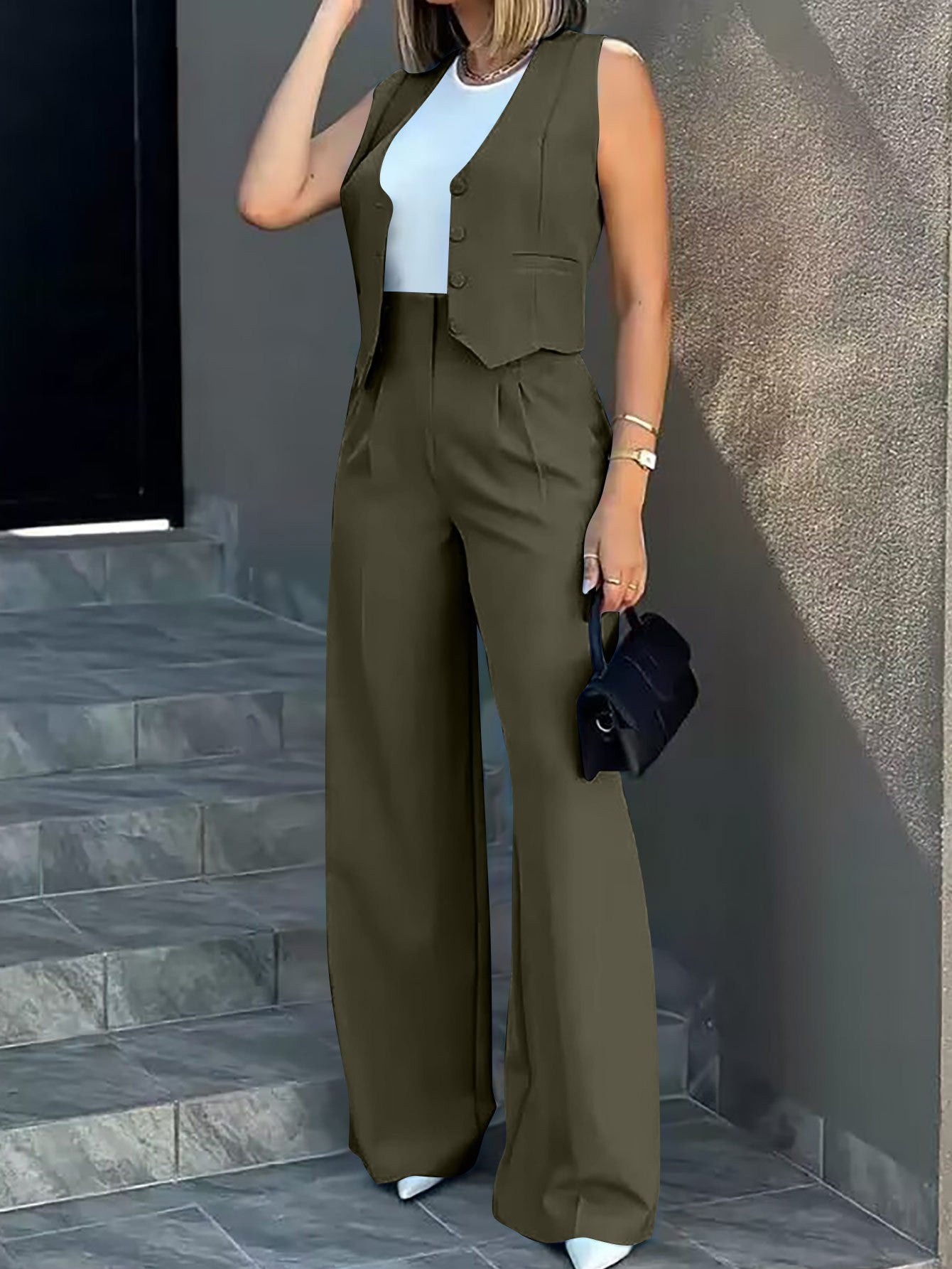 MsChuh Office Lady Jumpsuit