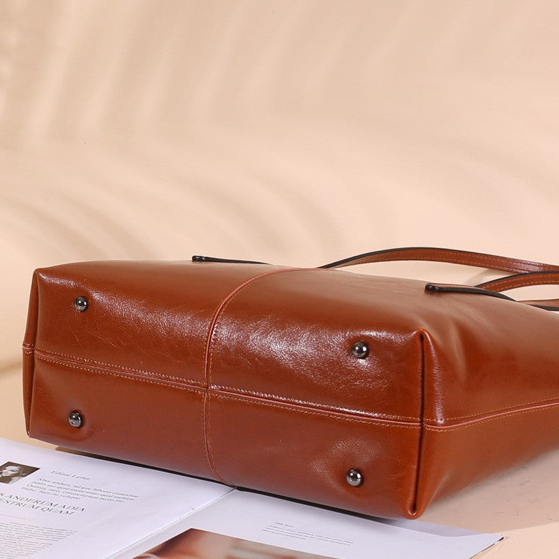 HTLT Genuine Leather Tote Bag