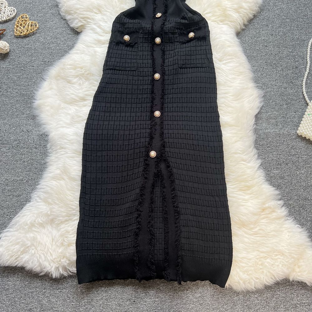 YuooMuoo Chic Fashion Sexy Package Hips Knitted Dress Women V-Neck Single Breasted Bodycon Sweater Dress Office Lady Dresses YuooMuoo Chic Fashion Sexy Package Hips Knitted Dress Women V-Neck Single Breasted Bodycon Sweater Dress Office Lady Dresses