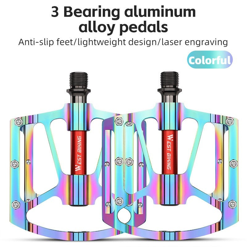 West Biking 3 Bearing Ultralight Bike Pedals