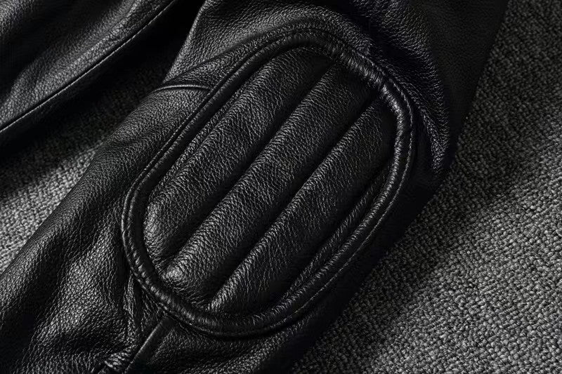 COPERSIAN Men's Cowhide Leather Jacket