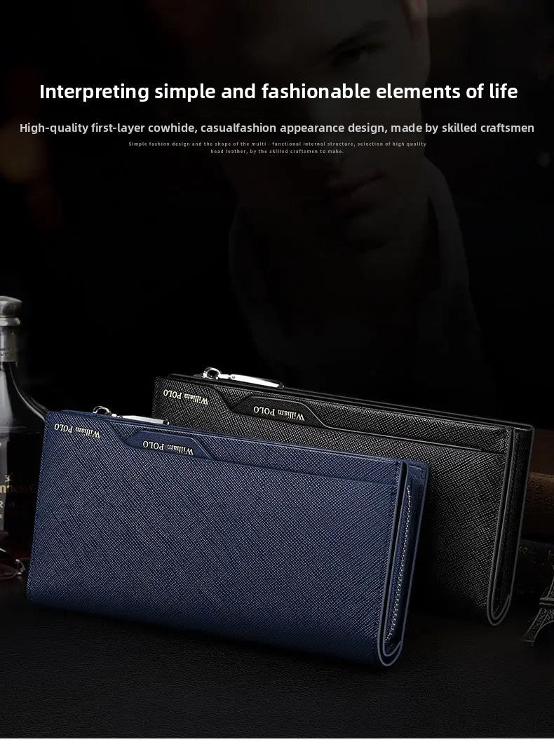 Genuine Leather Multi-Card Wallet