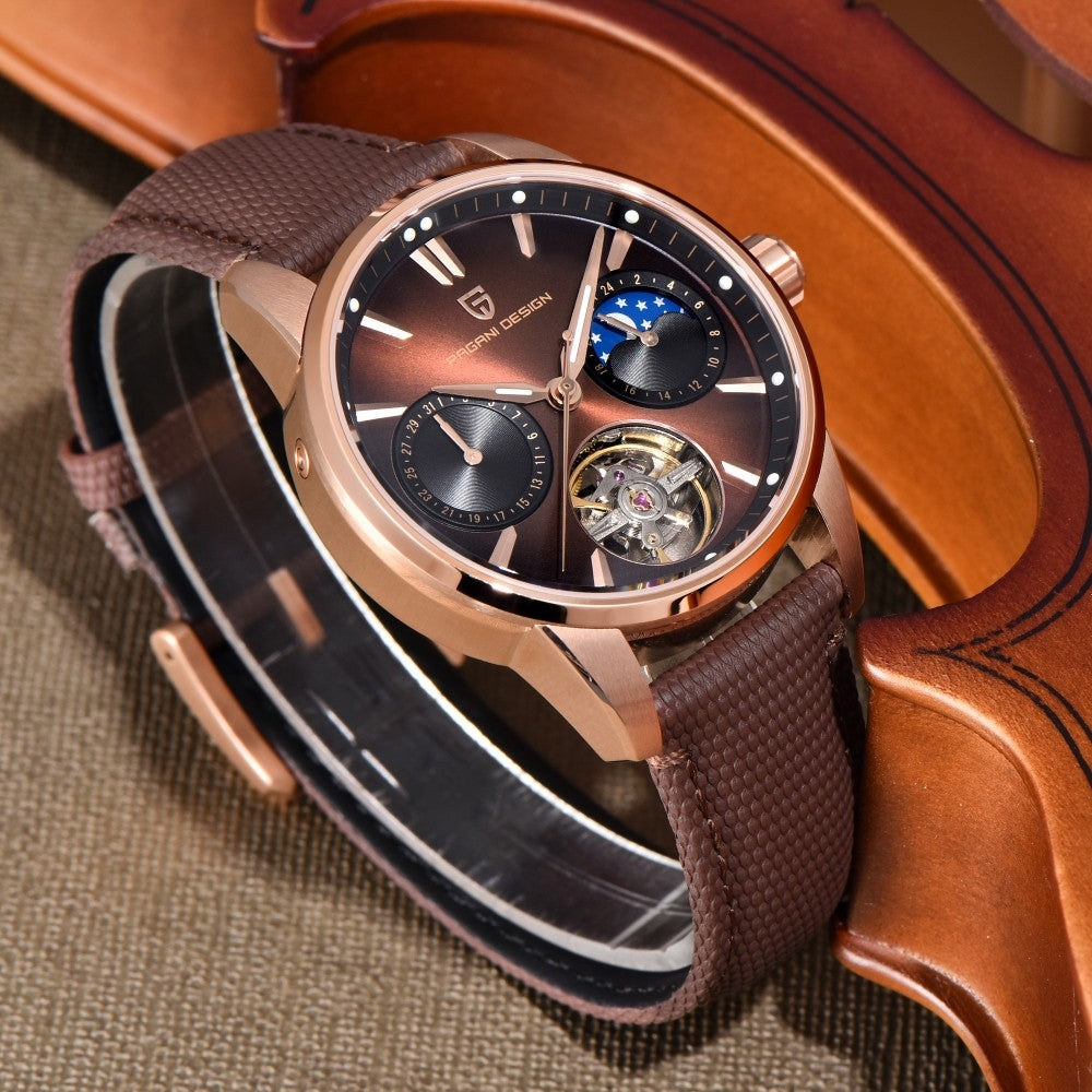 PAGANI DESIGN PD-YS021: Luxury Skeleton Mechanical Watch
